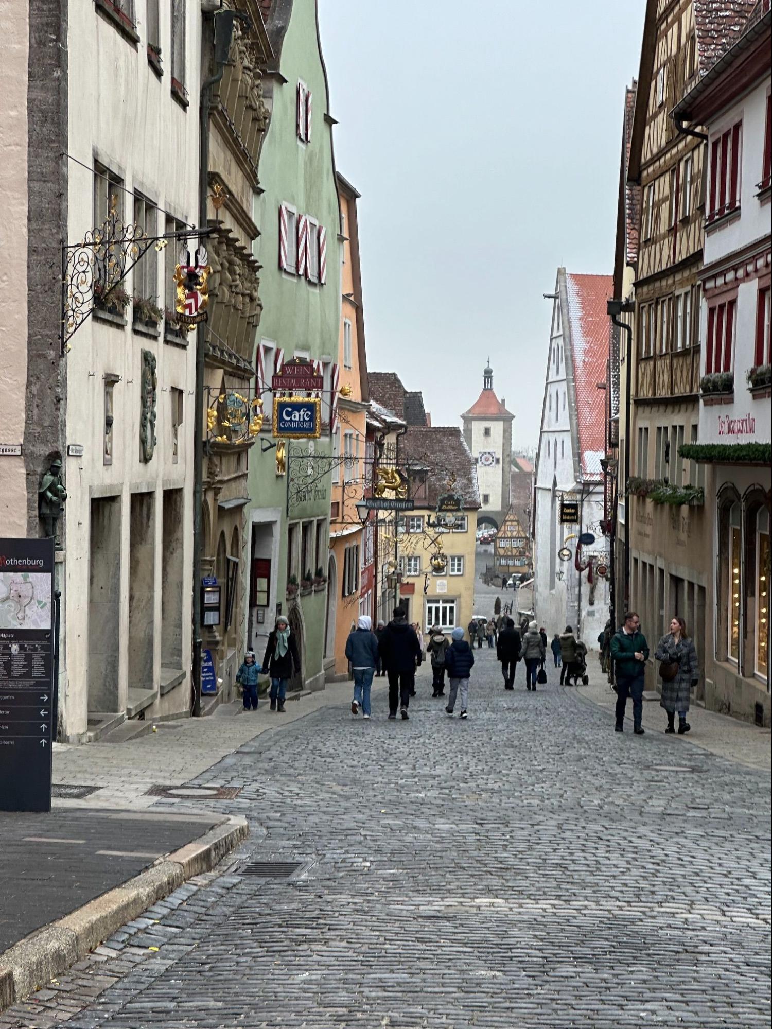 Medieval streets of Rothenburg ob der Tauber